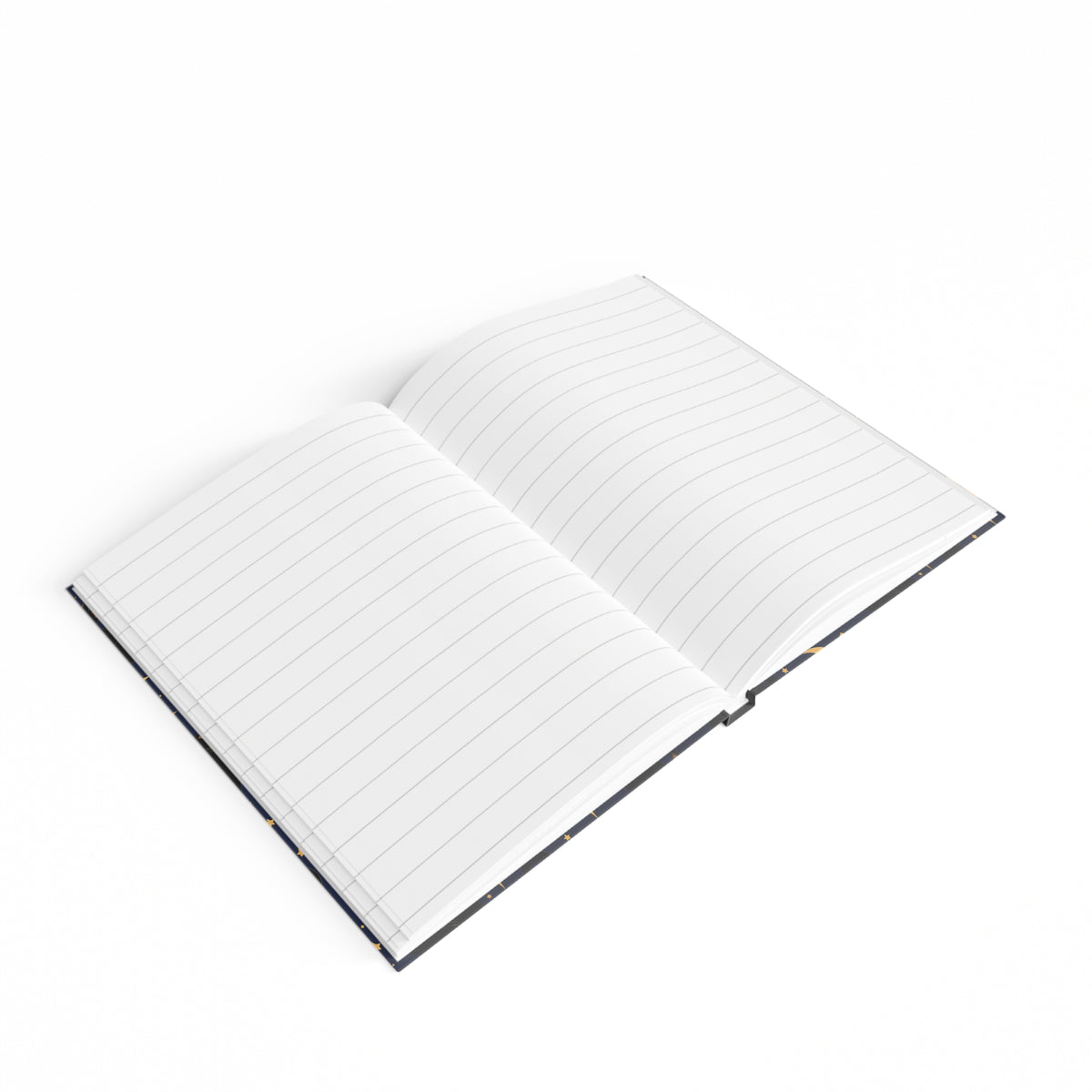 Cats and Moon midnight-blue celestial journal, 5x7 ruled hardcover notebook — photo 5