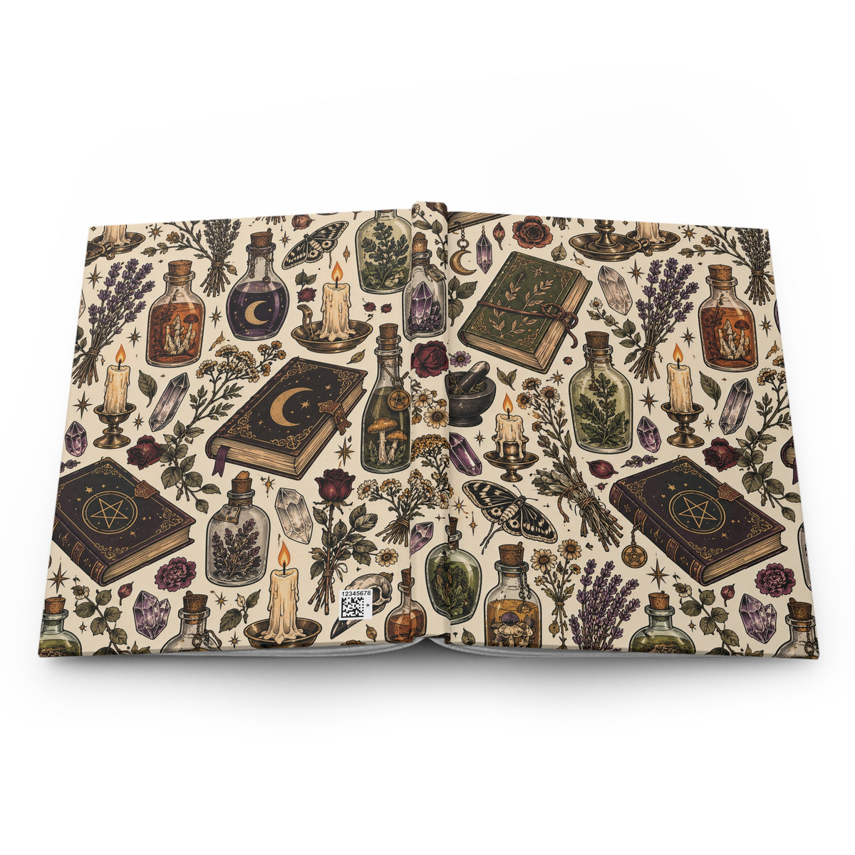 P027 Apothecary Pattern Journal, Gift for Her