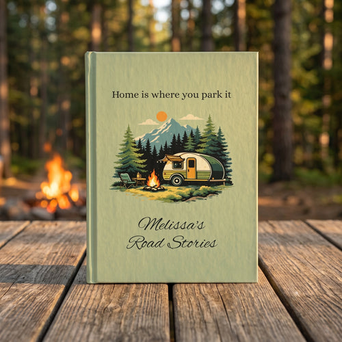 Camping Travel Journal — Personalised Road Trip Notebook for Adventurers