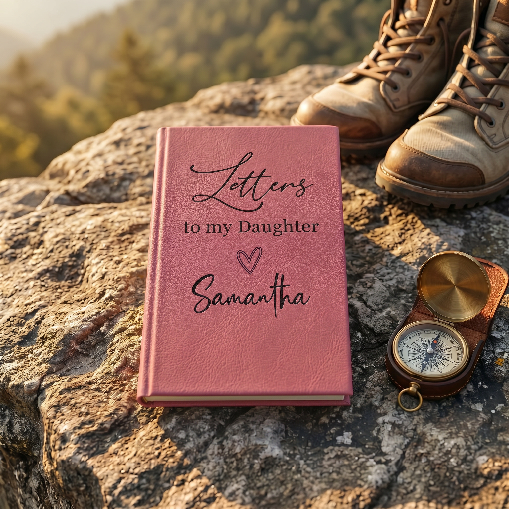 Letters to My Daughter Vegan Leather Journal — Engraved Keepsake Gift