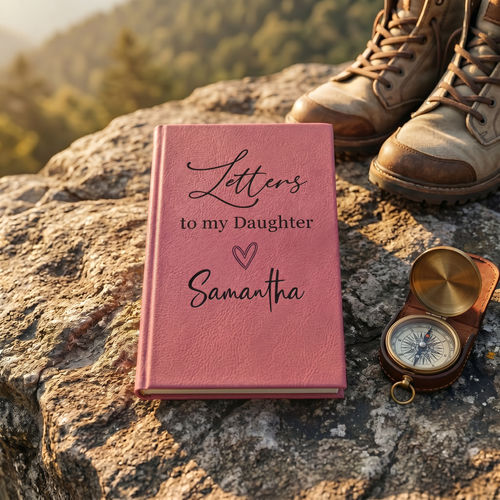 Letters to My Daughter Vegan Leather Journal — Engraved Keepsake Gift
