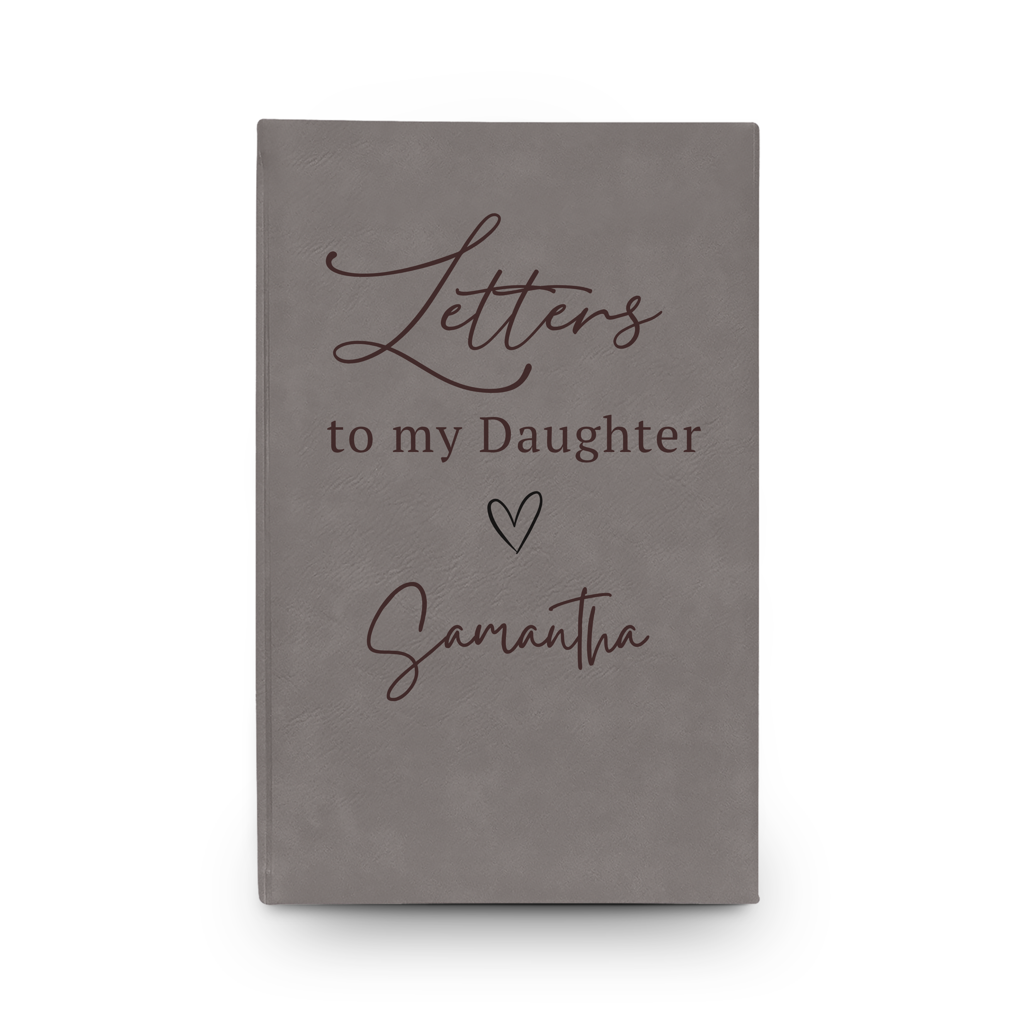 Letters to My Daughter Vegan Leather Journal — Engraved Keepsake Gift