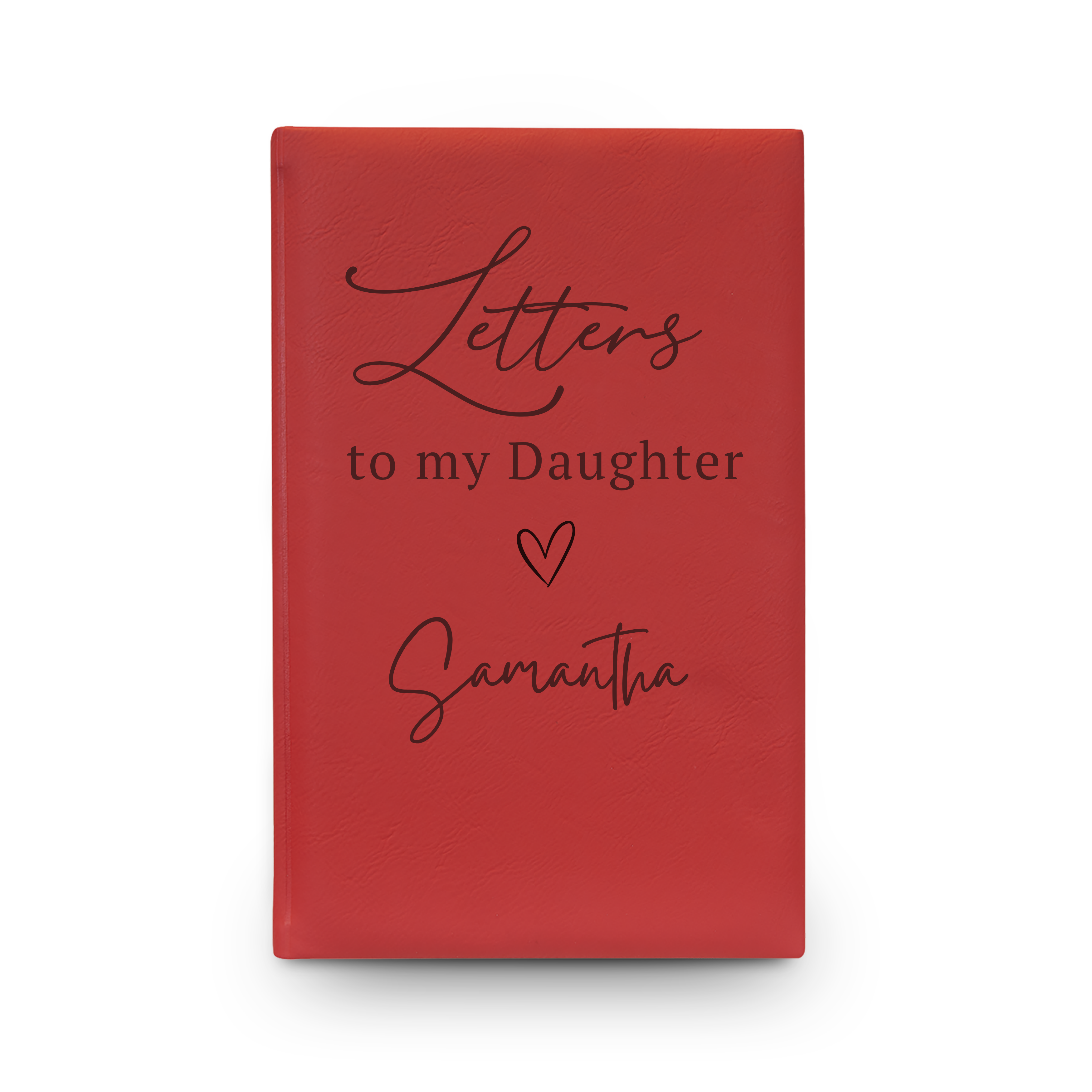 Letters to My Daughter Vegan Leather Journal — Engraved Keepsake Gift