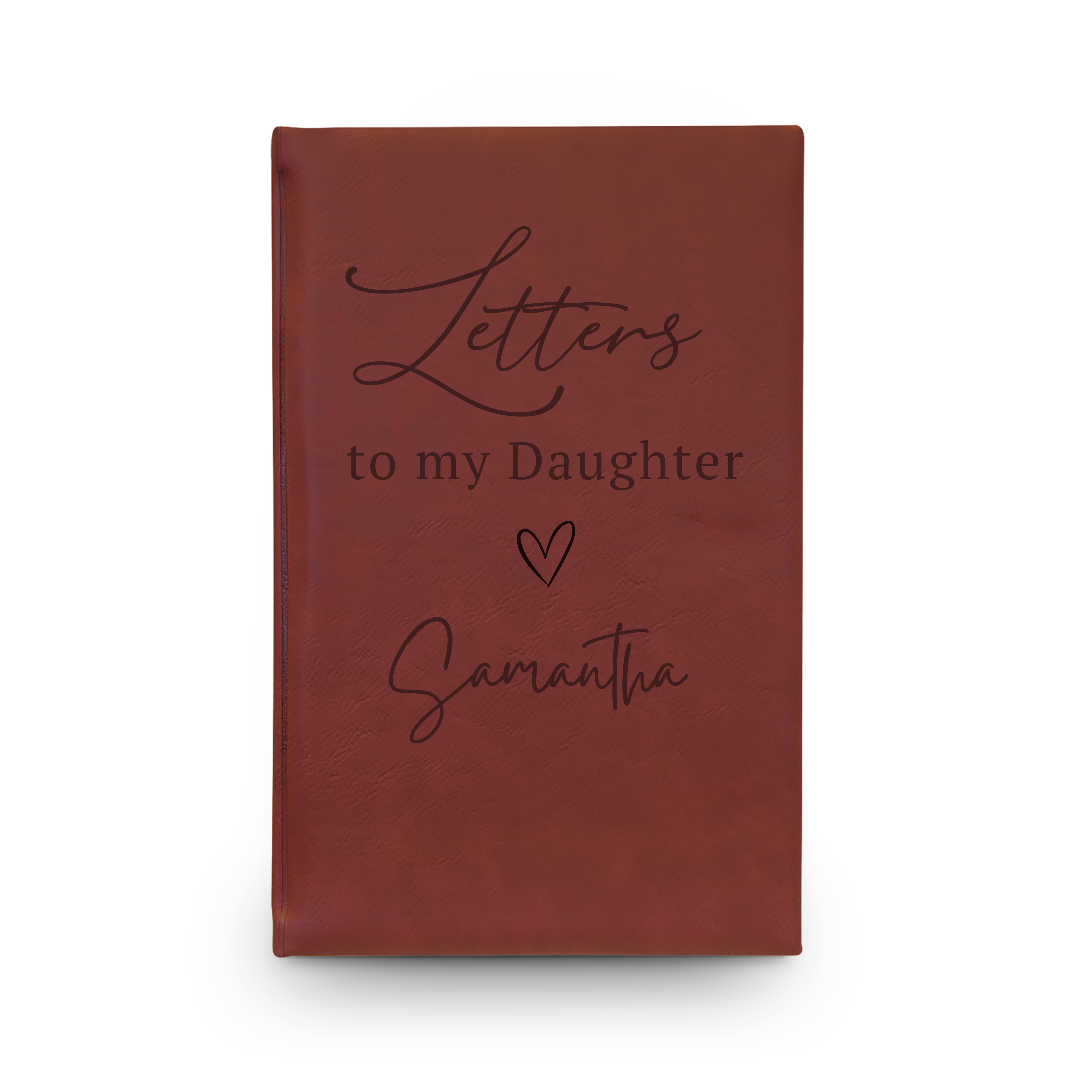 Letters to My Daughter Vegan Leather Journal — Engraved Keepsake Gift