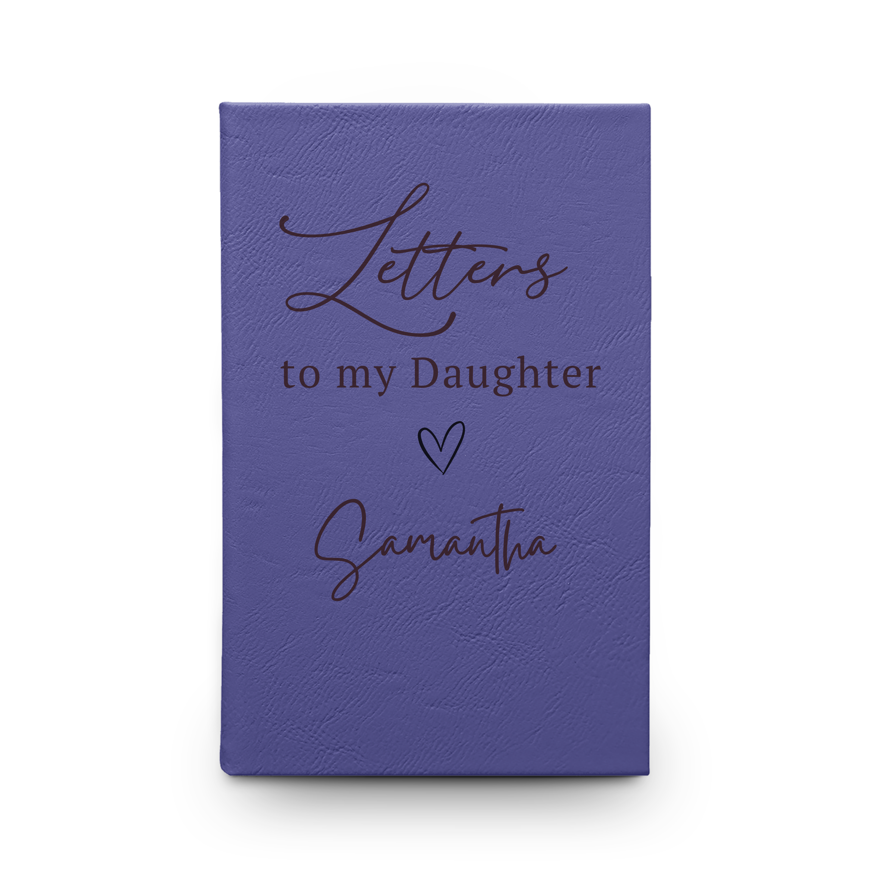 Letters to My Daughter Vegan Leather Journal — Engraved Keepsake Gift