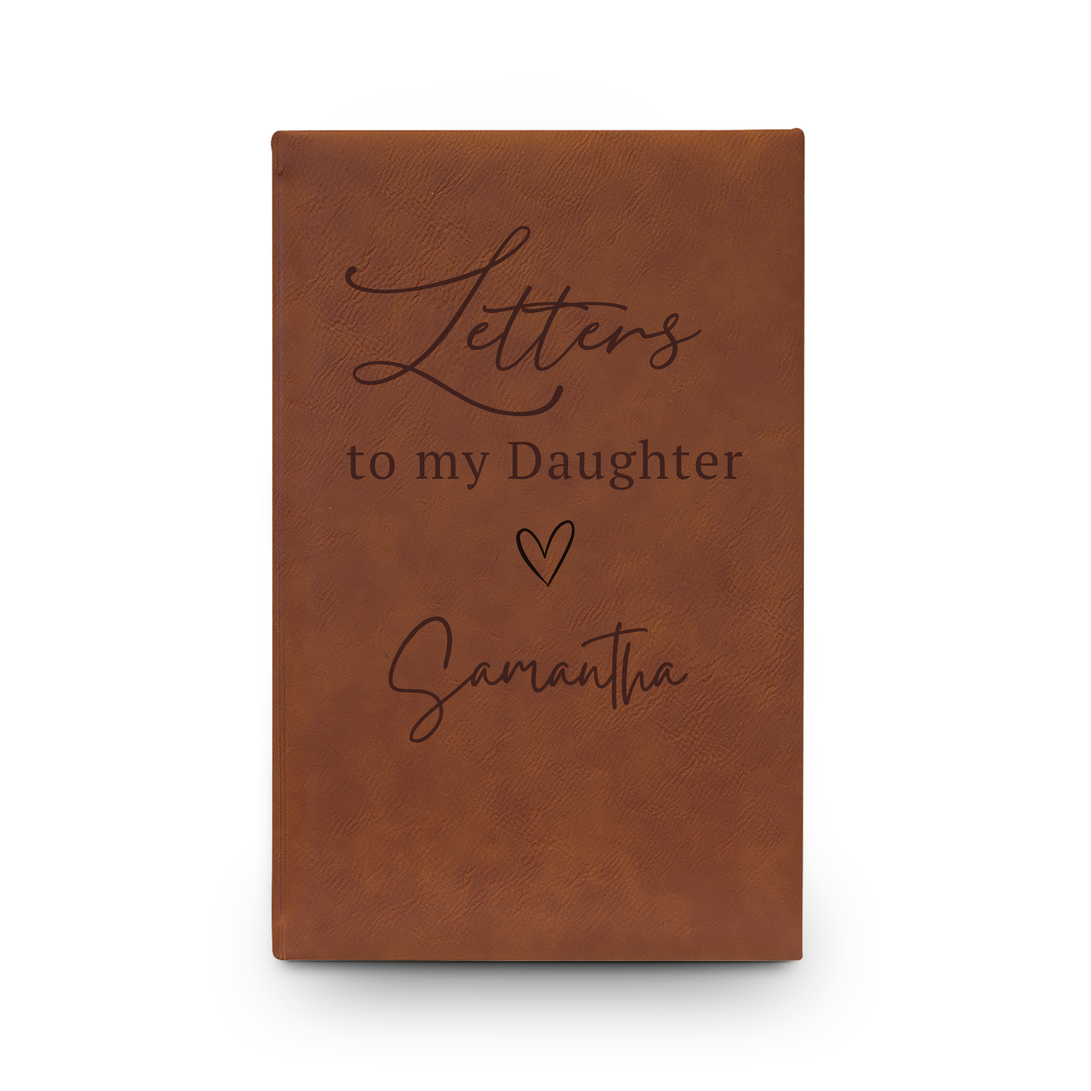 Letters to My Daughter Vegan Leather Journal — Engraved Keepsake Gift