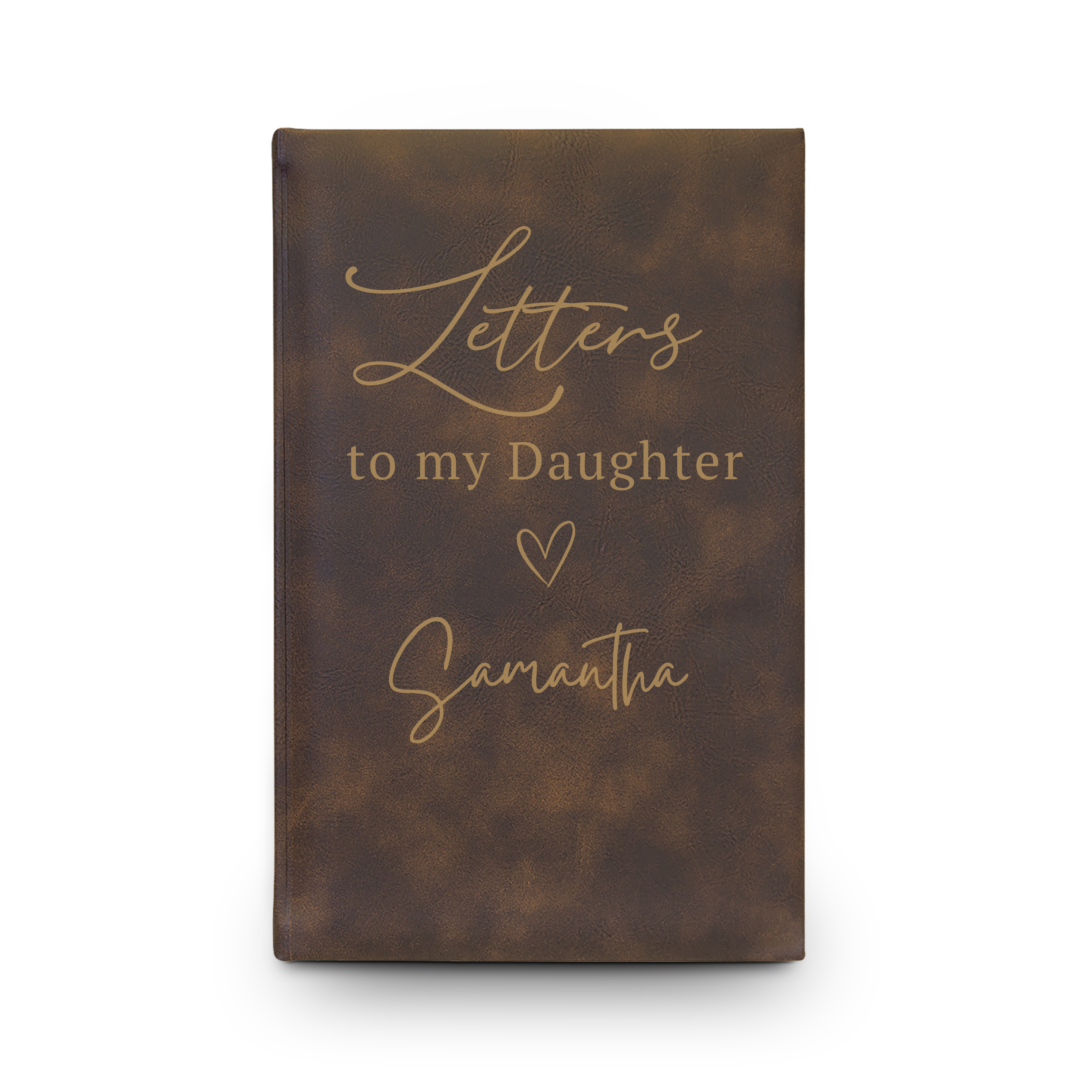 Letters to My Daughter Vegan Leather Journal — Engraved Keepsake Gift