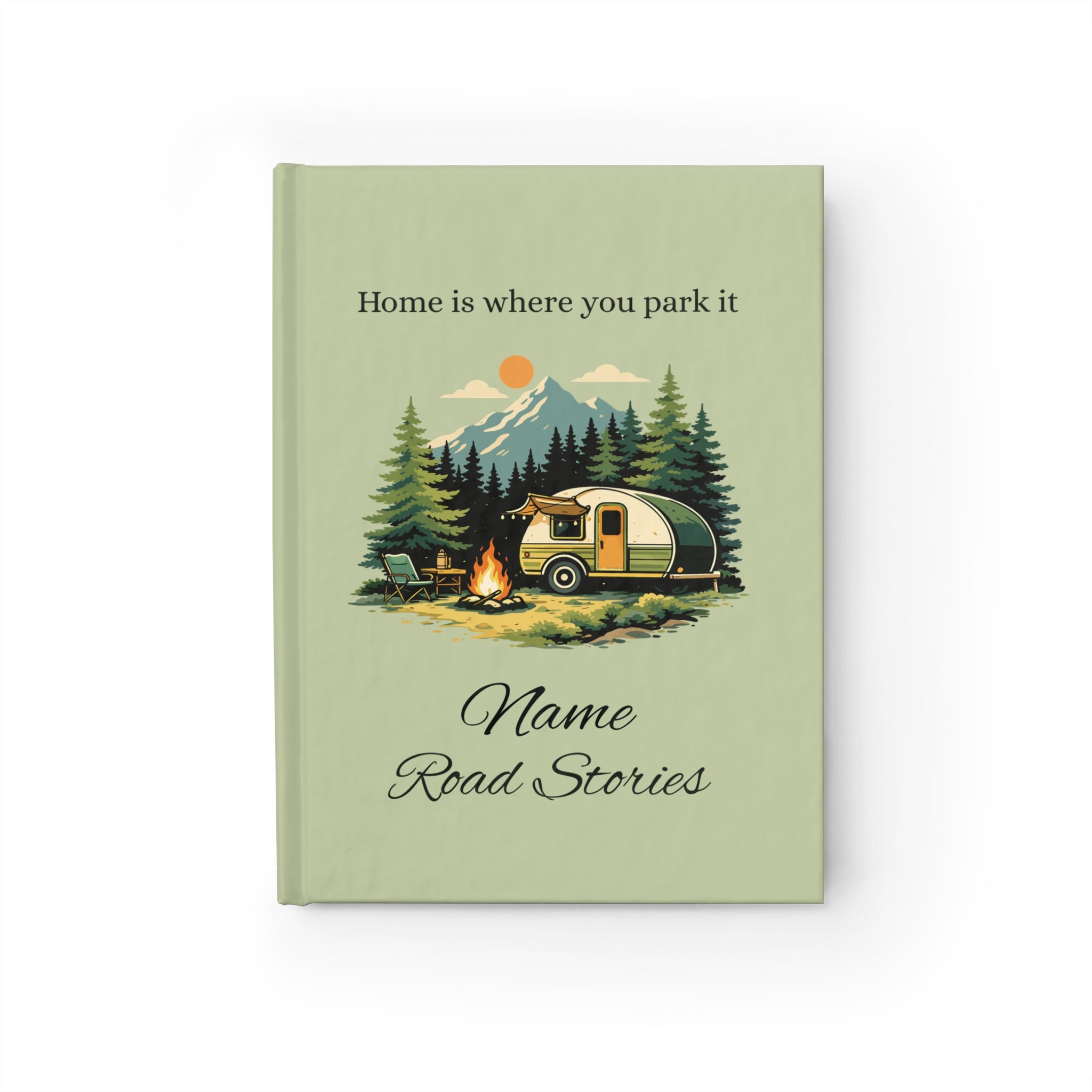 Camping Travel Journal — Personalised Road Trip Notebook for Adventurers