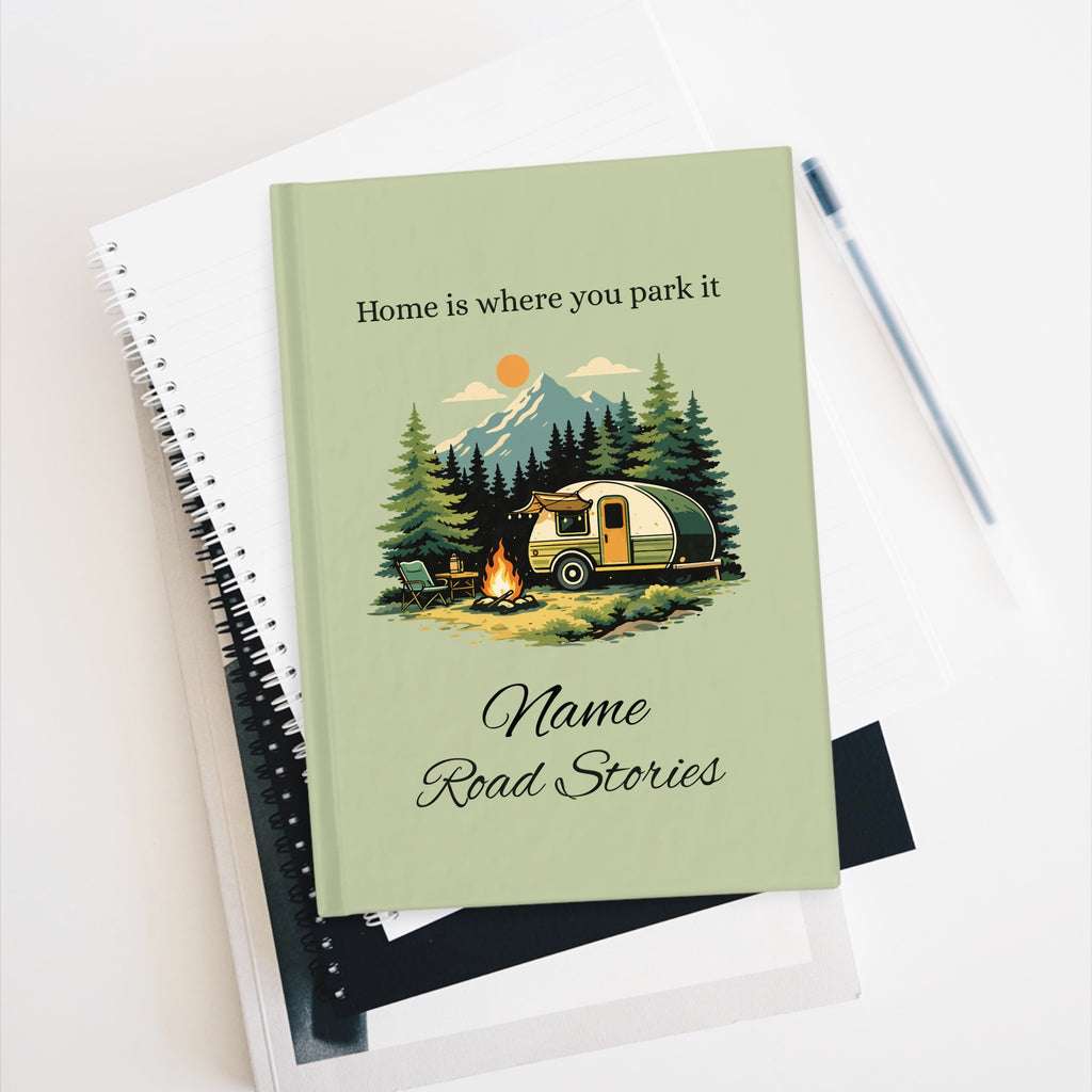 Camping Travel Journal — Personalised Road Trip Notebook for Adventurers