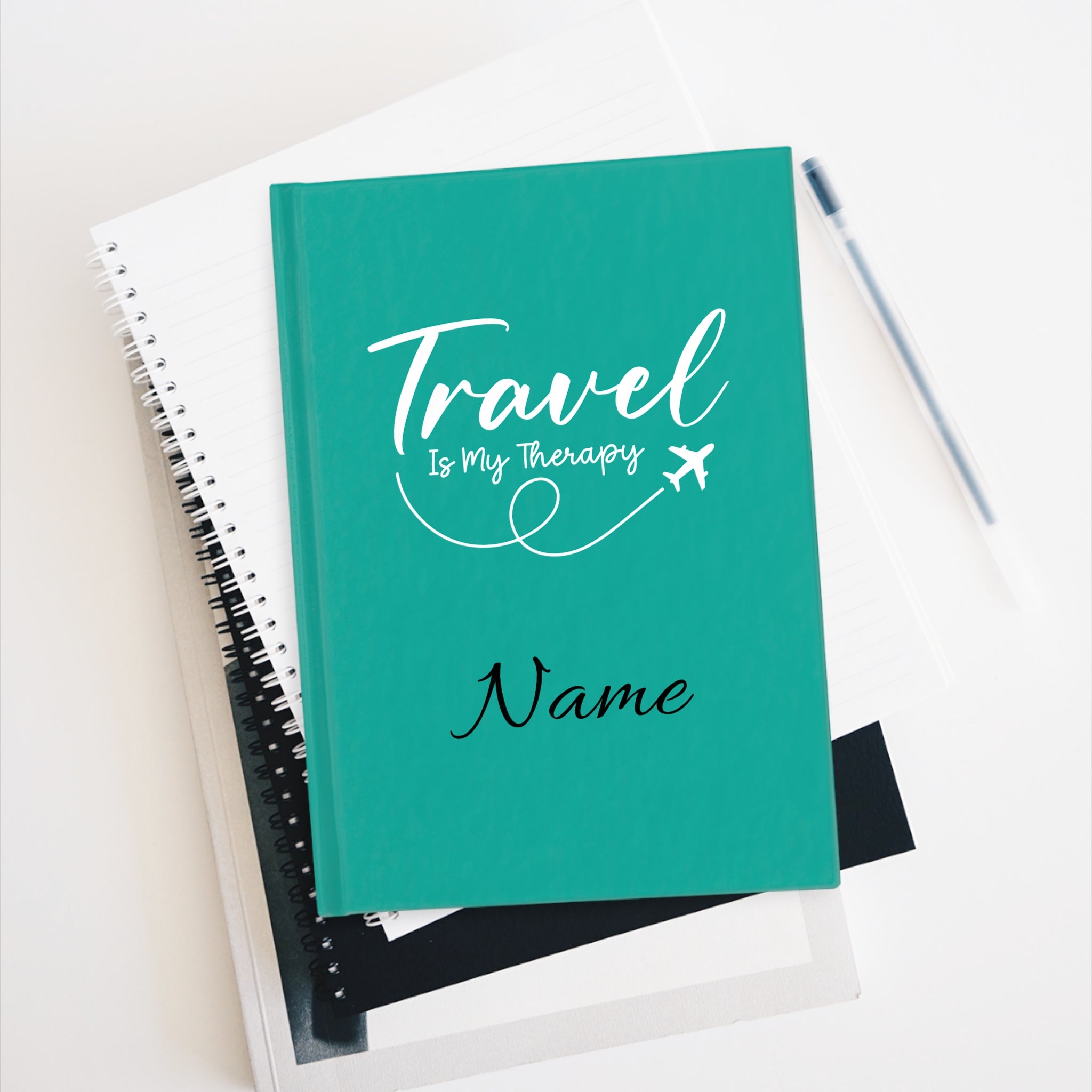 Hardcover Journal — Personalised Ruled Notebook for Writers & Travellers