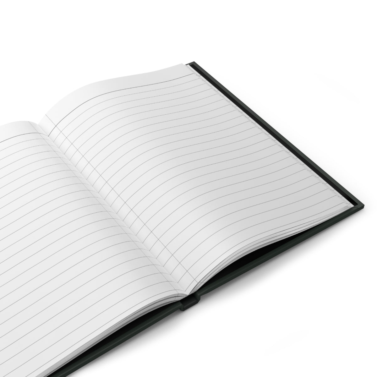 Already Here journal opened to show its white lined pages
