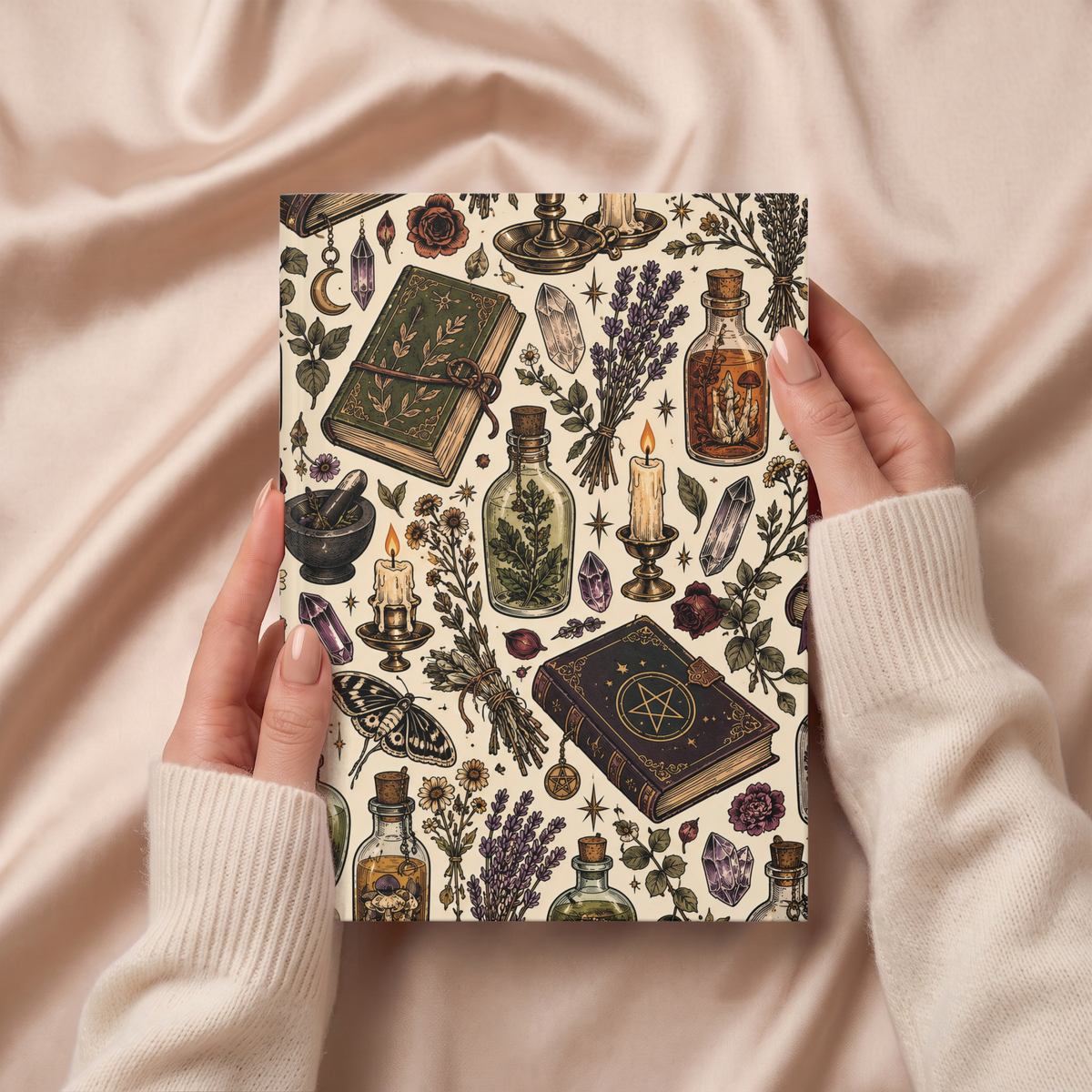 P027 Apothecary Pattern Journal, Gift for Her
