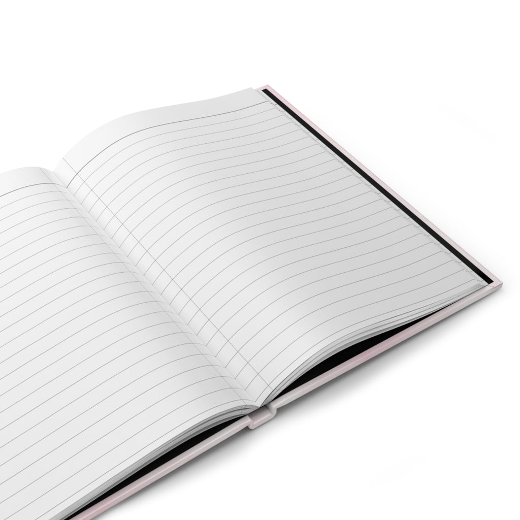 Side view of mother daughter hardcover journal showing spine and size detail