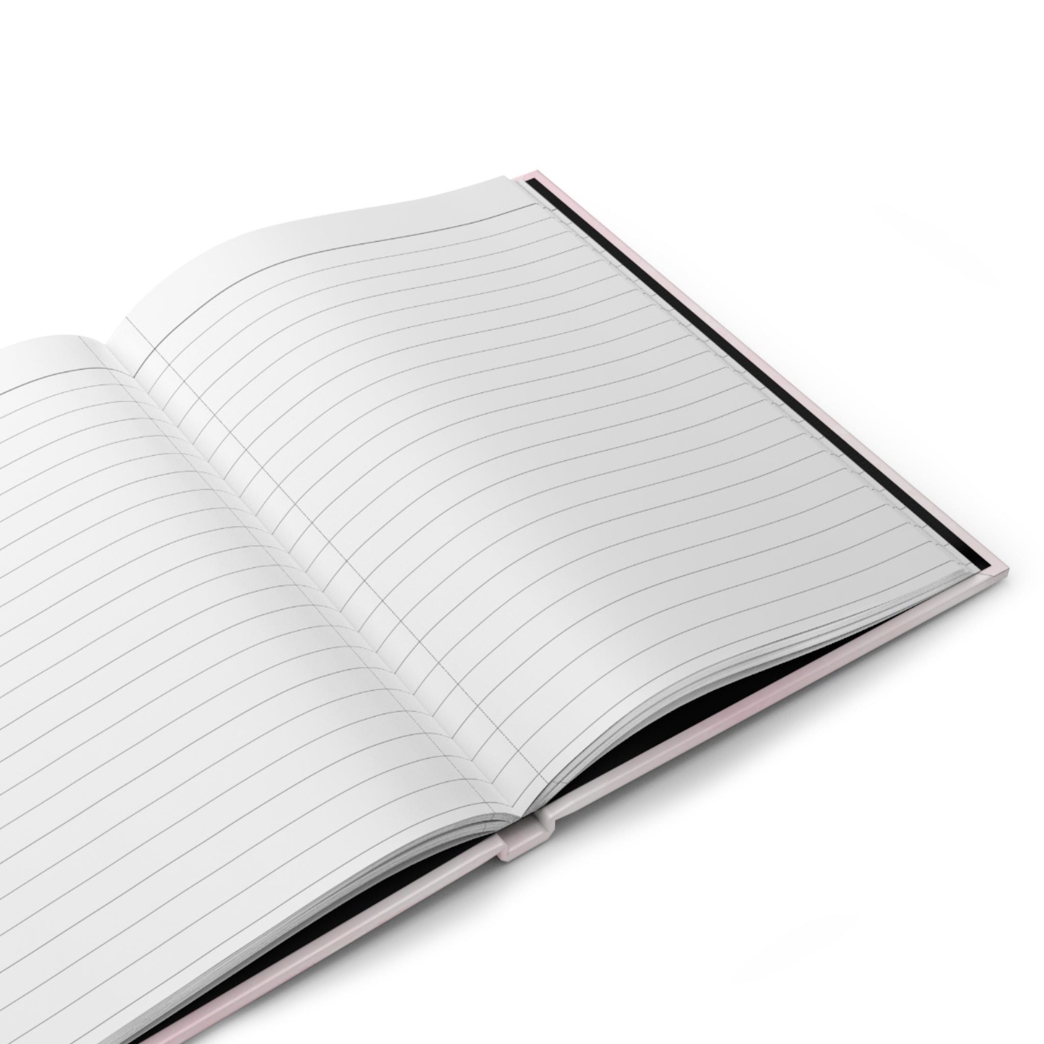 Side view of mother daughter hardcover journal showing spine and size detail