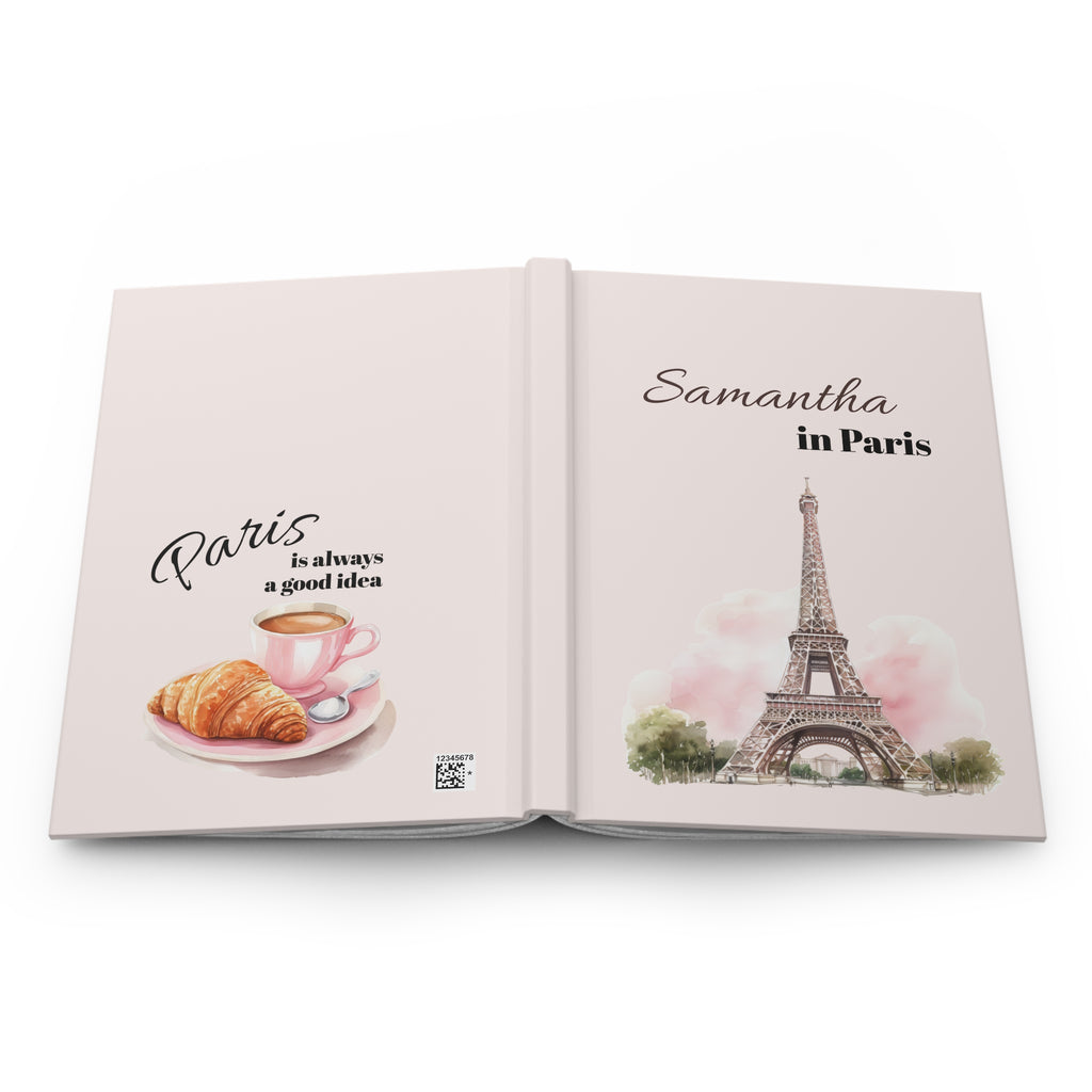 Personalized Paris travel journal — gift wrapping suggestion for birthday or graduation