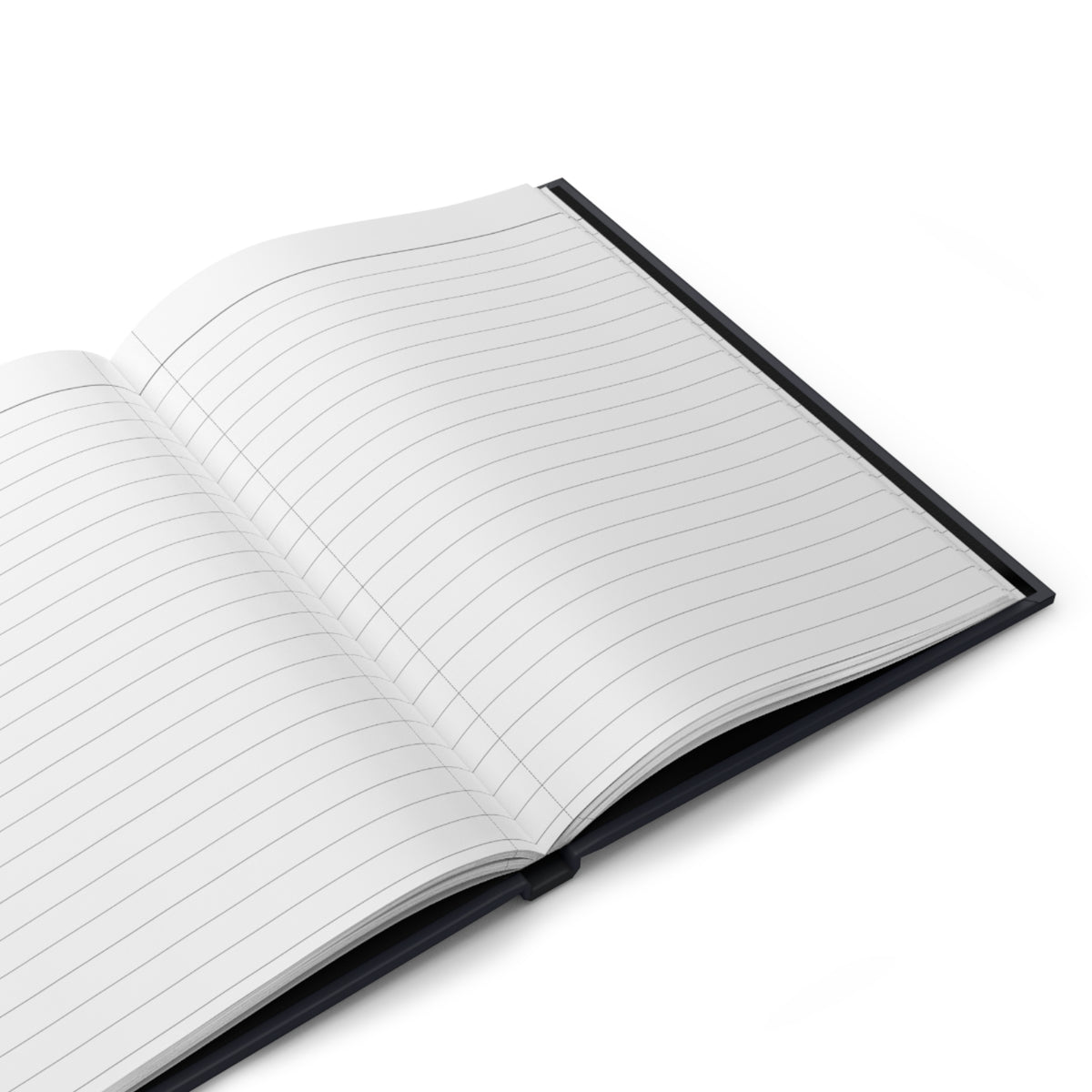 Inside the What Am I Waiting For? journal: lined pages open to a blank spread
