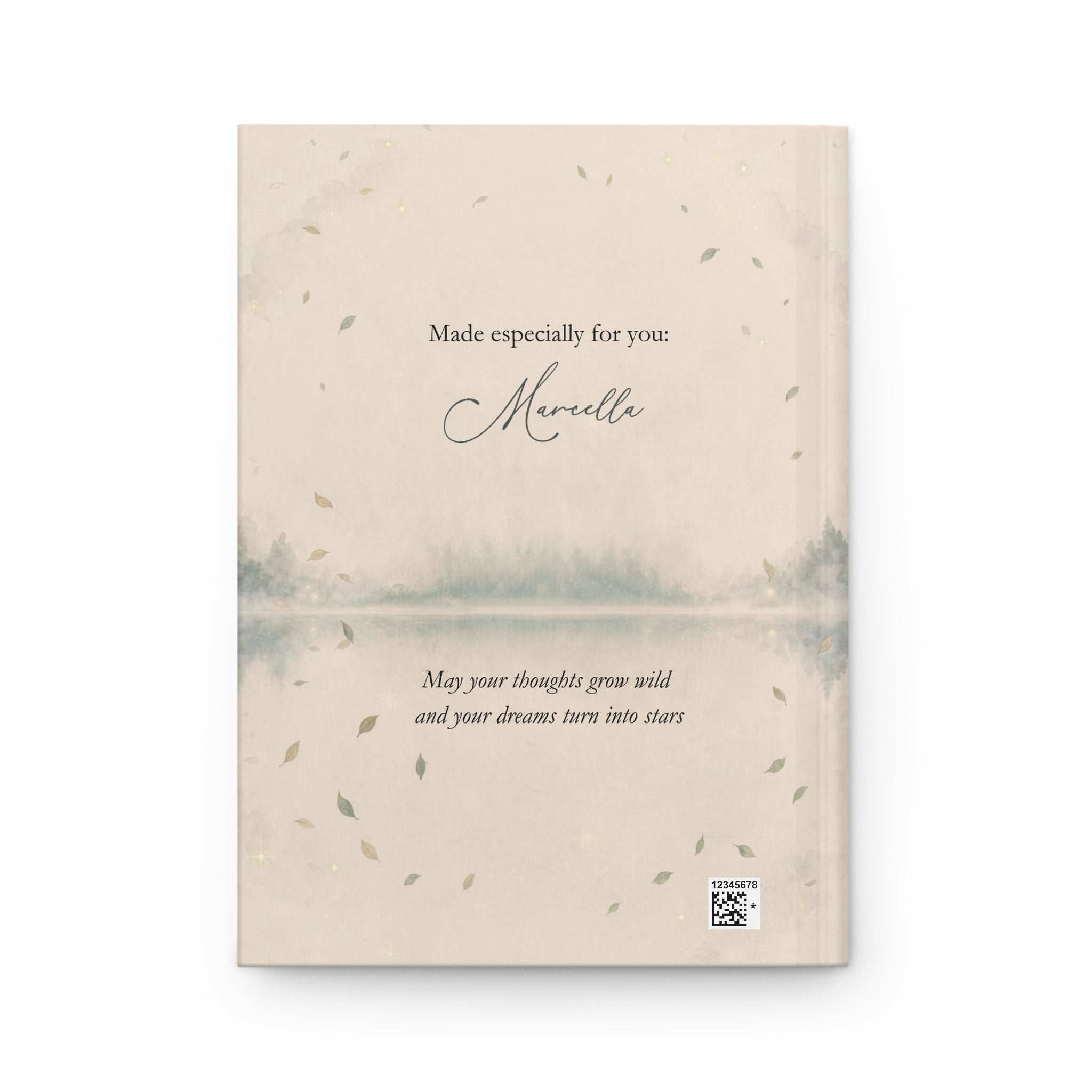 Where Leaves Become Stars journal styled on a desk with candle for a mindful, cozy setting